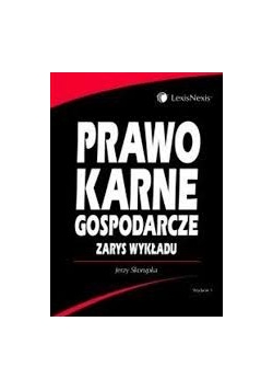 Prawo karne gospodarcze, zarys wykładu
