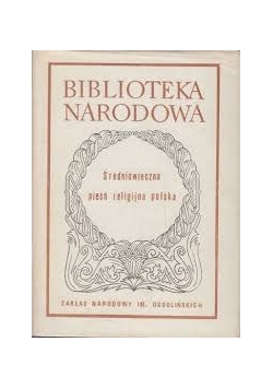 Średniowieczna pieśń  religijna polska BN