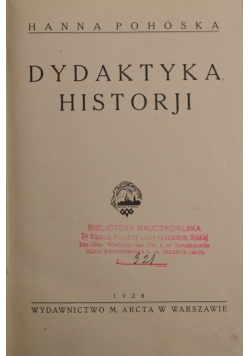 Dydaktyka historji 1928 r.