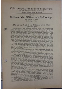 Germanische Gotter und Heldenfae, 1941 r.