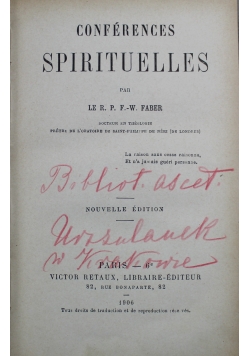 Conferences Spirituelles 1906 r.