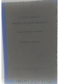 Catalogus ordinis fratrum minorum, 1930r