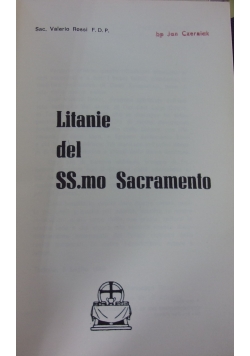 Litanie del SS mo Sacramento