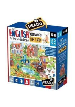 Puzzle Angielski 100 słów Farma 108