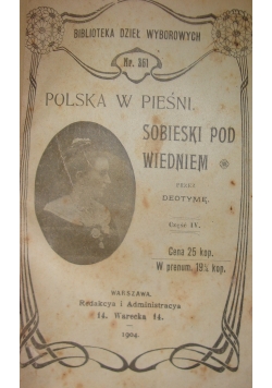 Sobieski pod Wiedniem, Część I-II, 1904r.