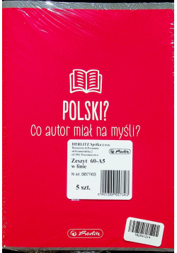 Zeszyt A5/60K linia Język polski (5szt) Nowe