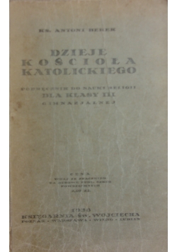 Dzieje kościoła katolickiego, 1938r.