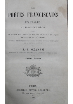 Les Poetes franciscains en Italie 1882 r.