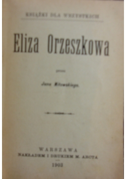 Eliza Orzeszkowa, 1903r.