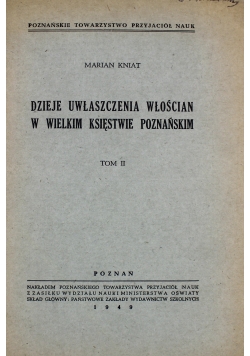 Dzieje uwłaszczenia Włościan w Wielkim Księstwie Poznańskim 1949 r
