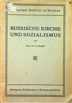 Russische kirche und sozialismus 1922 r.
