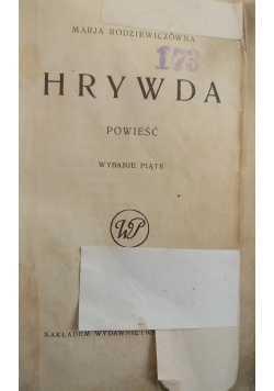 Hrywda, 1922 r.