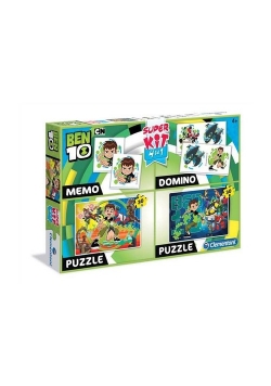 Superkit Ben 10 Puzzle 2x30 +Memo +Domino