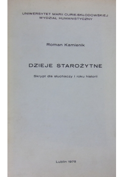 Dzieje Starożytne