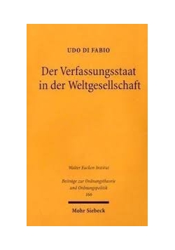 Der  Verfassungsstaat in der Weltgesellschaft