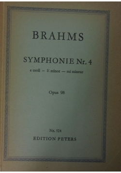 Brahms Symphonie nr. 4