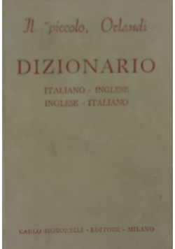Dizionario italiano-inglese/ inglese- italiano