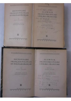 Słownik francusko- polski i polsko- francuski, Tom I-II, 1949 r.