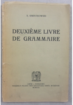 Deuxieme livre de grammaire, 1922r