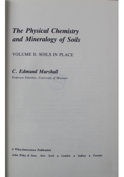 The Physical Chemistry and Mineralogy of Soils