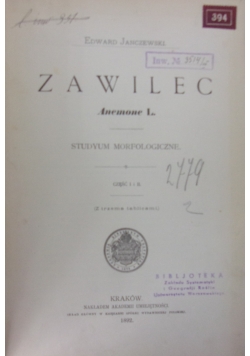 Zawilec, 1892 r.
