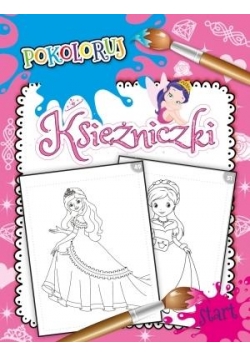 Księżniczki. Pokoloruj