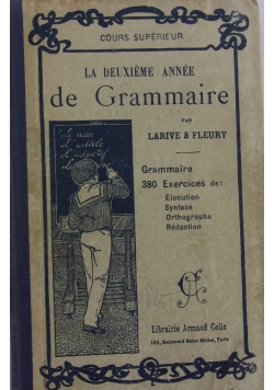 La Deuxieme Annee de Grammaire,1906r.