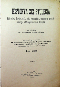 Historya XIX stulecia tom 3 1902 r.