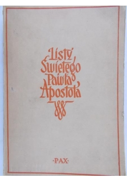 Listy Świętego Pawła Apostoła