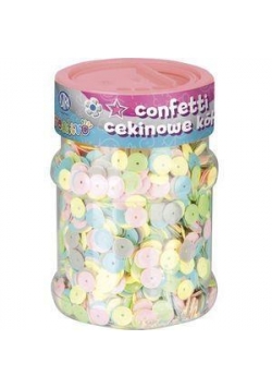 Confetti cekiny kółka pastel mix ASTRA