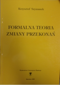 Formalna teoria zmiany przekonań