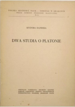 Dwa studia o Platonie