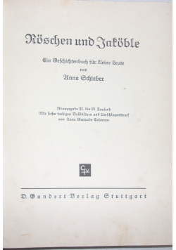 Roschen und Jakoble, 1938r