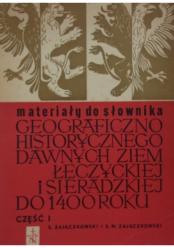 Materiały do słownika geograficzno historycznego