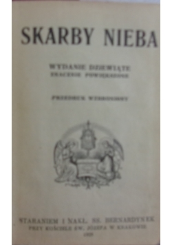 Skarby nieba, 1928r.