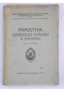 Pamiętnik szóstego zjazdu w Poznaniu, 1931 r.