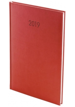 Kalendarz 2019 A4 Tygodniowy Vivella Czerwony