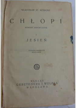 Chłopi Tom I-II, 1931 r.