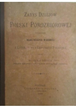 Zarys dziejów Polski porozbiorowej, 1900 r.