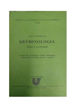 Kryminologia (zarys systemu)