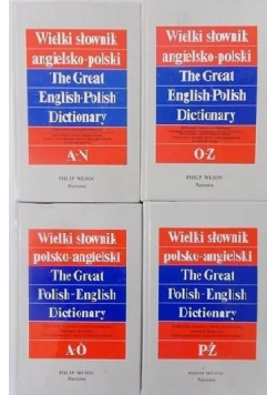 Wielki słownik polsko angielski 4 tomy