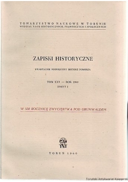 Zapiski Historyczne Tom XXV