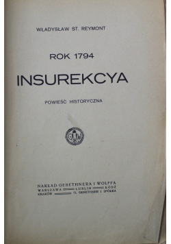 Rok 1794 Insurekcya 1918 r