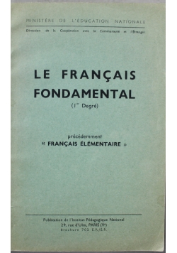Le Francais Fondamental
