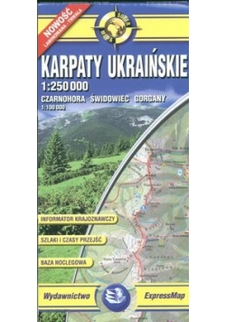 Karpaty Ukraińskie mapa turystyczna 1:250 000