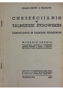 Chrześcijanin w Talmudzie Żydowskim