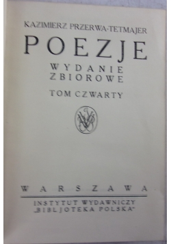 Poezje, tom 4