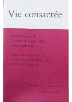 Vie consacree 44e annee N 3