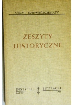 Zeszyty Historyczne Tom 455
