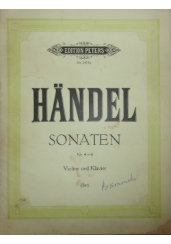 Sonaten Nr 4 i 6. Violine und Klavier